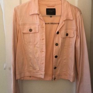 Sanctuary light pink denim jacket sz L